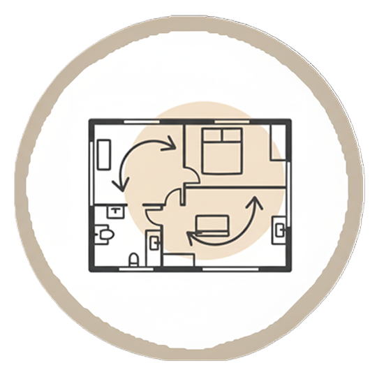 実際の広さ・質感を体験